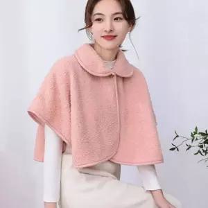 [하프클럽/]카라 방한 케이프 망토 귀여운 사무실