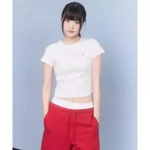 KIRSH 플레인 슬림핏 티셔츠 [화이트]