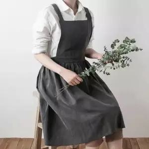 주름앞치마 공방 주방 포켓 카페 어린이집 원피스