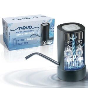 5갤런 저그용 GetSetNova 워터 펌프 - 전기 및 저그 디스펜서 가정, 사무실 캠핑용 USB 충전 휴대용 펌프(디스펜서 데 아구아)