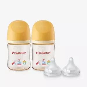 더블하트 PPSU 젖병 헤리티지 사랑해 160ml 트윈팩 세트 (젖병2개+젖꼭지2입)
