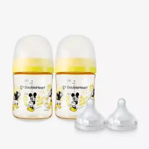 더블하트 PPSU 젖병 디즈니 클래식미키 160ml 트윈팩 세트 (젖병2개+젖꼭지2입)