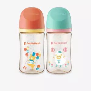 더블하트 PPSU 젖병 디어프렌즈 240ml 트윈팩 노꼭지
