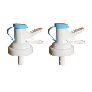 XYZ 보트, 50mm 나사식 물통 디스펜서 밸브 2팩 공급, 5 갤런 구강병 1개만 장착, BPA 프리 재사용 스피갓, 올바르게 설치 시 누수 방지, 구매 전 측정 가능