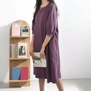 1개 Dress 여성 원피스패턴 패턴인 네크라인 원피스 옷본