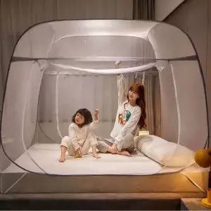 여름 안방 아이방 간편 원터치 모기장 텐트 킹 사이즈