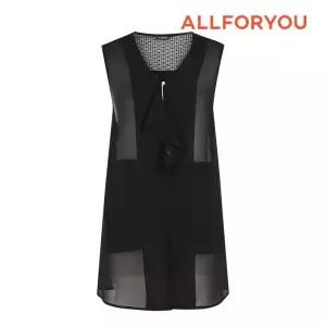 올포유 여성 러플 장식 쉬폰 베스트 ALVEN4311-199 403823