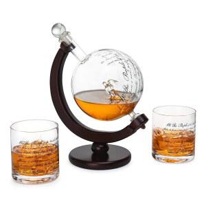 레이디 저스티스 로 미국 헌법 위스키 & 와인 디캔터 세트 - 850ml 변호사, 판사 선물 승진, 마일스톤, 로스쿨 졸업, 은퇴, 의회 및 상원 선물, 남녀를 위한
