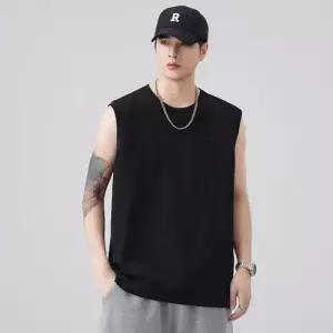 엘럽 남사친 면 조끼 민소매 프린트 상의 데일리 나시 원템1