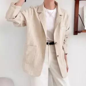 /옷자락 여자 린넨자켓 루즈핏 여름 자켓