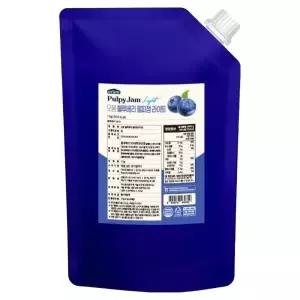오붐 블루베리 펄피잼 라이트 1kg 2개 베이킹 제과 전자렌지 초코 빵 카페