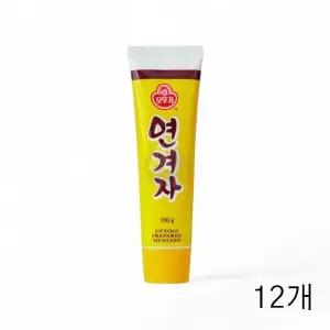 [하프클럽/]WL 오뚜기 연겨자 튜브 100g X 12개 냉면겨자 냉채소스 고기찍어먹