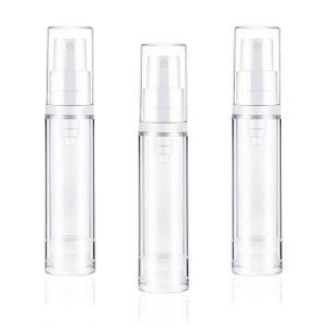 쥬샤말 10ML 공기 없는 펌프 3개의 PCS 리필 가능한 클리어 트래블 로션 컴팩트 진공 프레스 크림 화장품 용기 DIY 파운데이션 로션 보습제