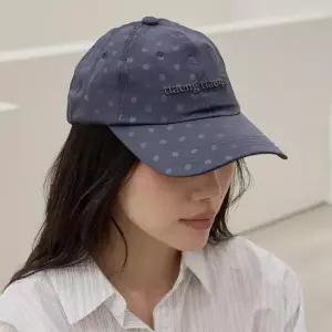 /옷자락 여자 도트볼캡 땡땡이 자수 야구 모자