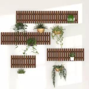 화분 나무 식물 두꺼운 크로스바 발코니 거실 카페 정원 원목 인테리어 선반 C 1PC