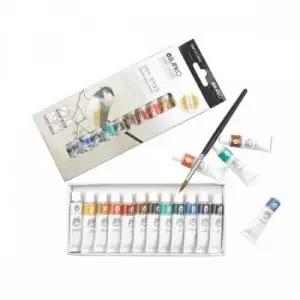 블랭코 염색물감 12색 6ml BFP-001 / 붓+파레트 / 90026
