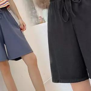 여름 여자 5부 고무줄 찰랑 반바지 아이스 쿨바지