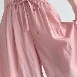 쿨바지 여름 반바지 5부 밴딩 와이드 숏팬츠