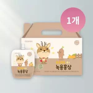 천호엔케어 녹용전지 6년근홍삼액 어린이 튼튼쑥쑥 녹용홍삼 40ml x 30포 1개