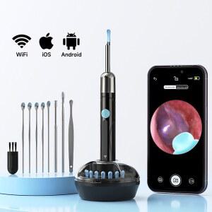 귀지집게 WIFI 내시경 2MM 1080P 귀이개 카메라 청소용 제거 IOS안드로이드용 받침대 귀지 검이경