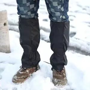 아웃도어 겨울철 모래막이 이중밴딩 블랙 롱 스패츠