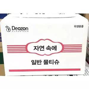 물티슈 자연 400매 물수건 업소용 일회용 티슈 식당 /업소용물티슈/일회용물티슈