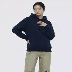 [웨닐]럭스 여성 캐주얼 데일리 무지 오버핏 후드티셔츠 [WALI_4001]
