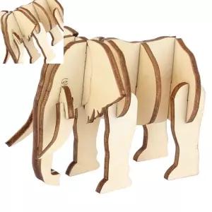 라타 만들기DIY 육지생물만들기 코끼리  모형집 목재조립키트 목재피규어