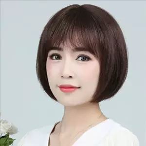 내추럴 여성 숏 컷 가발 자연 여자 단발 가발 패션-WFNZA5D