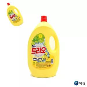 이랴 애경 트리오 주방세제 3kg 용기 1ea 주방세정제 수세미세제