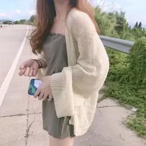 [라일리여성의류] Rly 3컬러 니트 시스루 가디건 바캉스패션 휴가룩 카