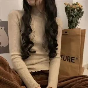 [라일리여성의류] Rly 베이직 터틀넥 여자니트 모임 티셔츠 라운드 봄