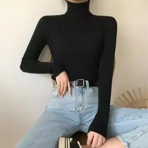 [라일리여성의류] Rly 터틀넥 긴팔티 목티 기본티 면스판 반팔 면 니트