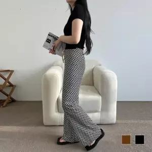 [라일리여성의류] Rly 배기바지 허리밴딩 배기 면 배기팬츠 일자 코디