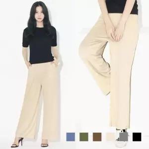 [라일리여성의류] Rly 허리밴딩 밴딩 배기 여성바지 면 배기바지 세미