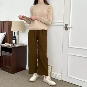 [라일리여성의류] Rly 배기 여성바지 배기바지 캐쥬얼 스판 배기팬츠 면