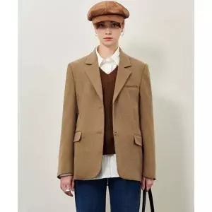 PLUNASTUDIO 헤링본 울 싱글자켓_Beige 1185808