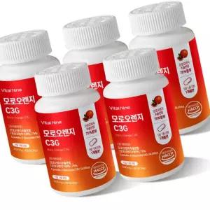 모로오렌지 C3G 600mg 60정 5개 비타민C 영양제 건강식품
