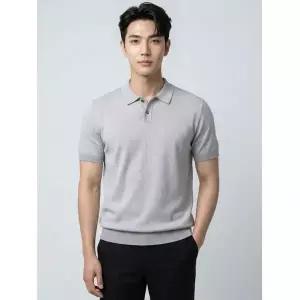BY파크랜드 오스틴리드베이지 투톤 반팔 티에리넥-A2WN2411072A 408974