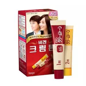 염색약 비겐크림톤 6호 자연갈색 헤어 새치커버
