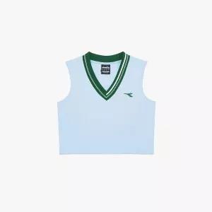 디아도라 그라지아 테니스 크롭 베스트 우먼 SKY BLUE 480852