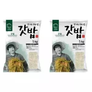 2025년산 갓밥분도미 5kg x 2봉 오분도미 쌀 고시히카리
