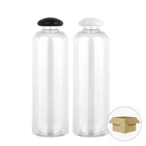 AT500투명28 바둑이마개 500ml 1박스 136개 음료병 더치커피병 주스병 페트병