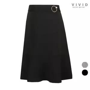 [비비드 시크릿가너]VIVID 여성 절개라인 허리비죠 러플 스커트