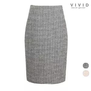 [비비드시크릿가너]VIVID 여성 샤론 하운투스 겨울정장 울스커트