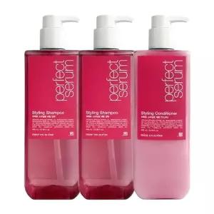 [미쟝센] 퍼펙트 스타일링 세럼 샴푸 680ml x2 + 컨디셔너