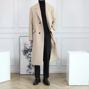 [하프클럽/세컨에디션]울혼방 겨울 반더블 싱글 롱코트