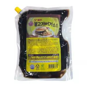 [오뚜기] 오쉐프 불고기버거소스 2kg (스파우트팩)