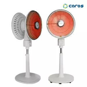 캐로스 양면 하이라이트 히터 360도회전 선풍기형 난로 업소용 순간발열 CEH-DH20G