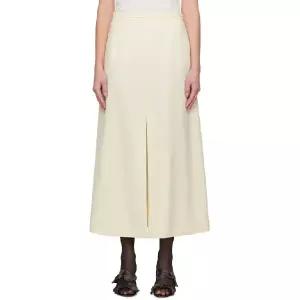La Collection 오프 화이트 도나 미디 스커트 251190F092000